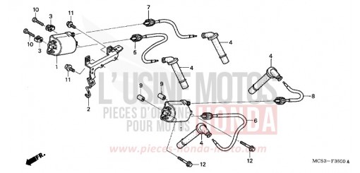 BOBINE D'ALLUMAGE ST13002 de 2002